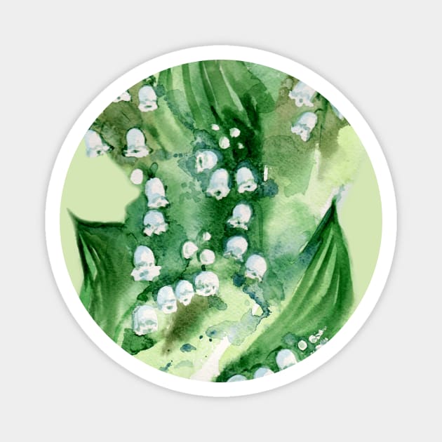 lily of the valley Magnet by ArtKsenia